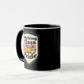 Working Class Pride Badge – Blue Collar Worker Tasse (Vorderseite Links)