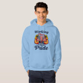 Working Class Pride Strong Arms Design Hoodie (Vorne ganz)