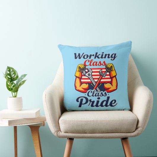 Working Class Pride Strong Arms Design Kissen (Stuhl )