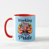 Working Class Pride Strong Arms Design Tasse (Links)