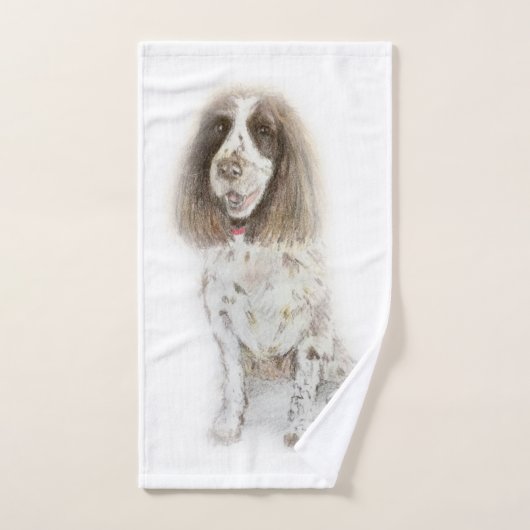 Working Cocker Spaniel Badhandtuch Set (Handtuch)