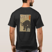 Working Elephant - Vintaqge japanische Kunst T-Shirt (Rückseite)