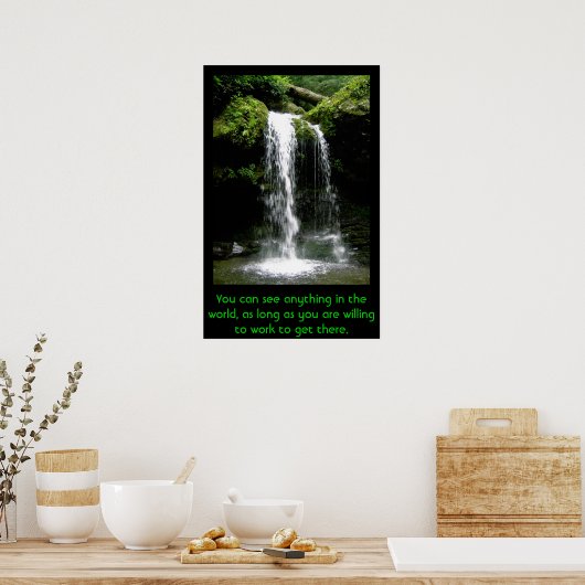 Working Hard Poster (Küche)