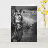 Working Horse Retirement Card Karte (Gelbe Blume)