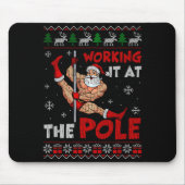 Working It At The Le Funny Santa Dancing Ugly Chri Mousepad (Vorne)