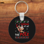 Working It At The Le Funny Santa Dancing Ugly Chri Schlüsselanhänger (Vorderseite)