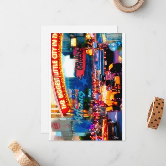 working man  mitteilungskarte (Vorderseite/Rückseite Beispiel)