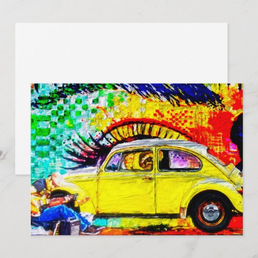 working man mitteilungskarte (Vorne/Hinten)