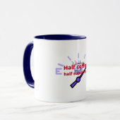 Working Mom Half Coffee Half Superhero Working Mom Tasse (Vorderseite Links)