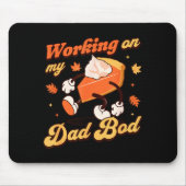 Working On My Dad Bod - Thanksgiving Pregnancy Ann Mousepad (Vorne)