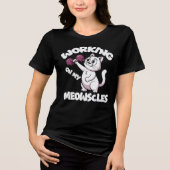 Working On My Meowscles Womens Tri-Blend Shirt (Vorderseite)