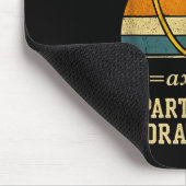 Working On My Quads Funny Retro Algebra Math Gym T Mousepad (Ecke)