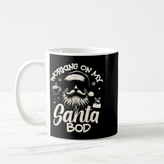 Working On My Santa Bod - Christmas Future Dad Kaffeetasse (Links)