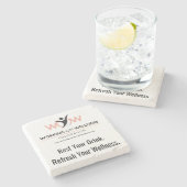 Working On Wellness Foundation Schutz-Untersetzer Steinuntersetzer (Seitenansicht)