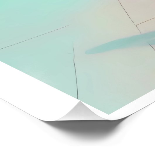 Working with Her Training Leg Poster (Ecke)