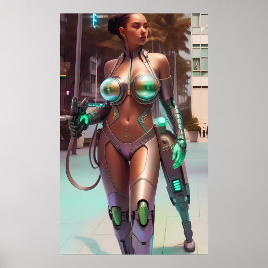 Working with Her Training Leg Poster (Vorne)