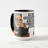 Working Writer 15OZ Mug Designed by Phil Elmore Tasse (Vorderseite Links)