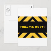 workingonitbig.jpg postkarte (Vorne/Hinten)