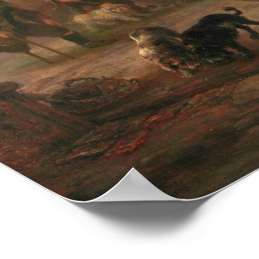 Workman & Inn - Isack van Ostade Kunstgewerbe Poster (Ecke)