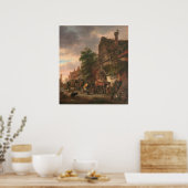 Workman & Inn - Isack van Ostade Kunstgewerbe Poster (Küche)