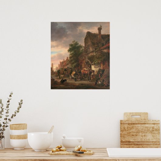 Workman & Inn - Isack van Ostade Kunstgewerbe Poster (Küche)