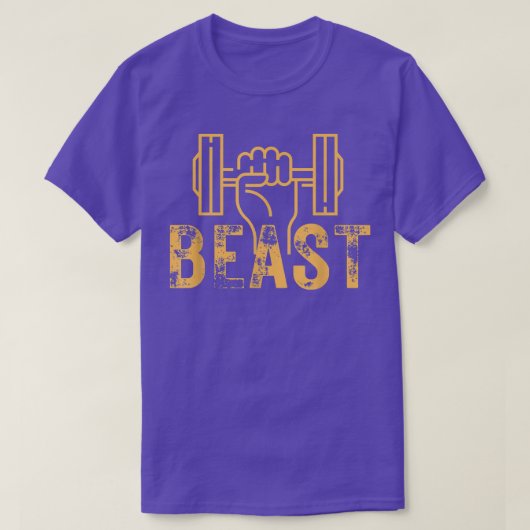 Workout Beast - Yellow 1397 T-Shirt (Design vorne)
