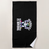 Workout Because Murder is Wrong Einhorn Tank Top Strandtuch (Vorderseite)