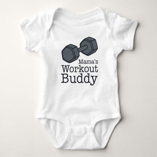 Workout Buddy Mutter Baby Strampler (Vorderseite)