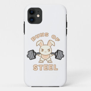 Workout Bunny Cartoon - Stahlblasen - Funny Gym Case-Mate iPhone Hülle