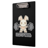 Workout Bunny Cartoon - Stahlgebläse, Funny Anime Klemmbrett (Links)