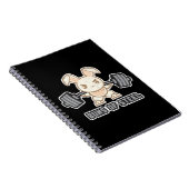 Workout Bunny Cartoon - Stahlgebläse, Funny Anime Notizblock (Rechte Seite)