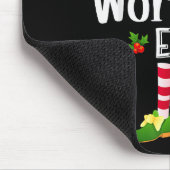 Workout Christmas Elf Matching Pajama X-mas Party  Mousepad (Ecke)