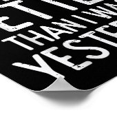 Workout Committed To Being Better Gym Motivation W Poster (Ecke)