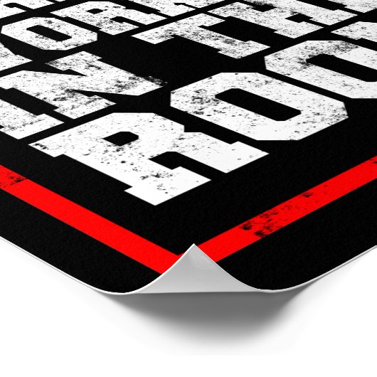 Workout der härtesten Arbeiter im Raum Poster (Ecke)