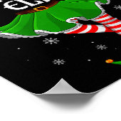 Workout Elf Christmas Family Girls Women Elf Squad Poster (Ecke)