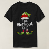 Workout Elf Group Christmas Funny Pajama Party1 T-Shirt (Design vorne)
