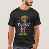 Workout Elf Xmas Family Matching Elf Squad Christm T-Shirt (Vorderseite)