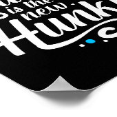 Workout Fitness Funny Chunky Is The New Hunky Grap Poster (Ecke)