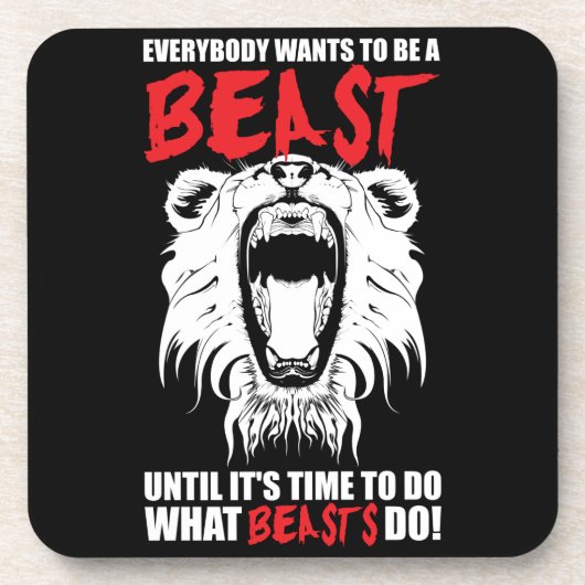 Workout Fitness Gym Motivation - Bestie Getränkeuntersetzer (Vorderseite)