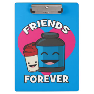 Workout Friends Forever - Niedlicher Kawaii Funny Klemmbrett