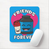 Workout Friends Forever - Niedlicher Kawaii Funny  Mousepad (Mit Mouse)