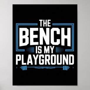 Workout für die Fitness der Bodybuilding von Bench Poster