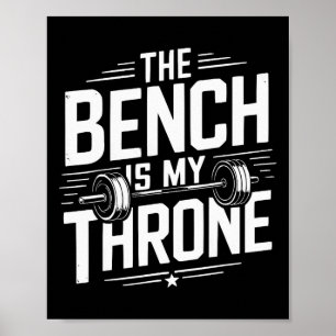Workout für die Fitness der Bodybuilding von Bench Poster