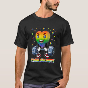 Workout für Hübsche und feste Gay Pride-Gymnastik T-Shirt