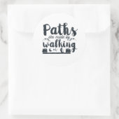 Workout für Inspiration und Zitat Runder Aufkleber (Tasche)