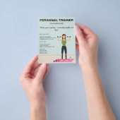 Workout Girl Fitness Girl Custom Personal Trainer Flyer (Gruppe)