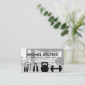 Workout Gym | Ausbildungsausrüstung Visitenkarte (Stehend Vorderseite)