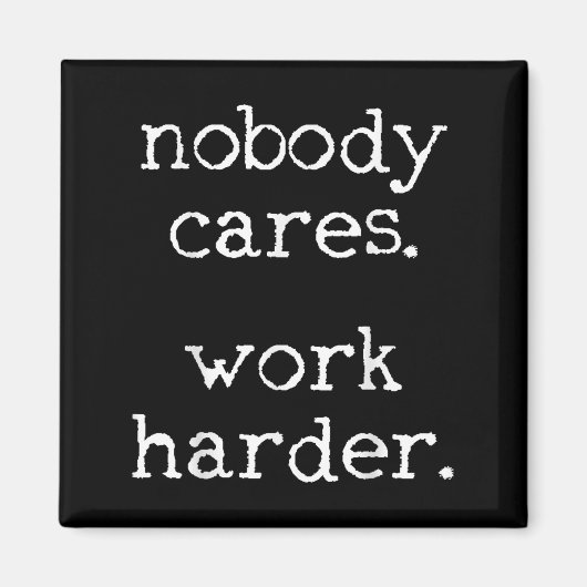 Workout Gym Fitness Exercise Motivational  Magnet (Vorne)