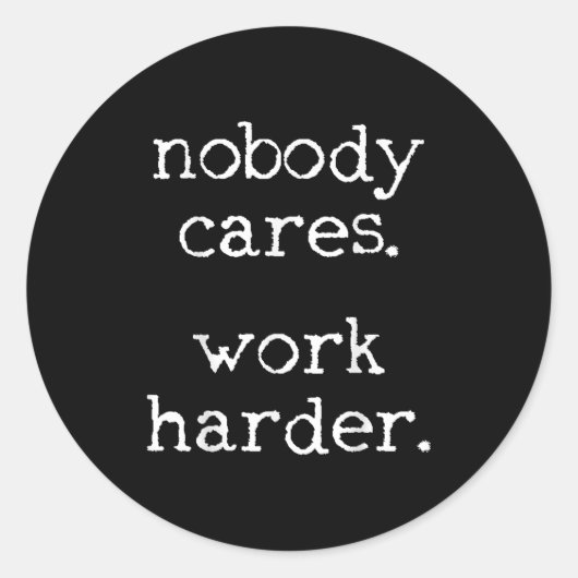 Workout Gym Fitness Exercise Motivational  Runder Aufkleber (Vorderseite)