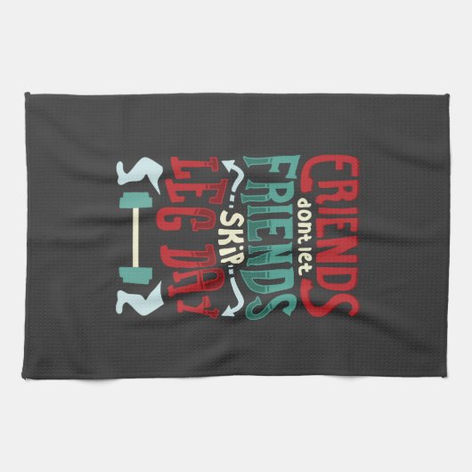 Workout-Gym-Geschenk Geschirrtuch (Horizontal)